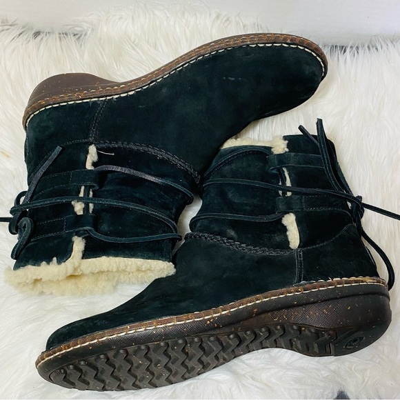 UGG Australia La Jolla Boots Cork Women's Black Sz-9 - Picture 6 of 6